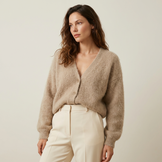 Luxurious classic everyday cardigan for women -1