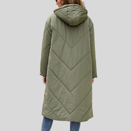 Warm hooded winter jacket for women -2