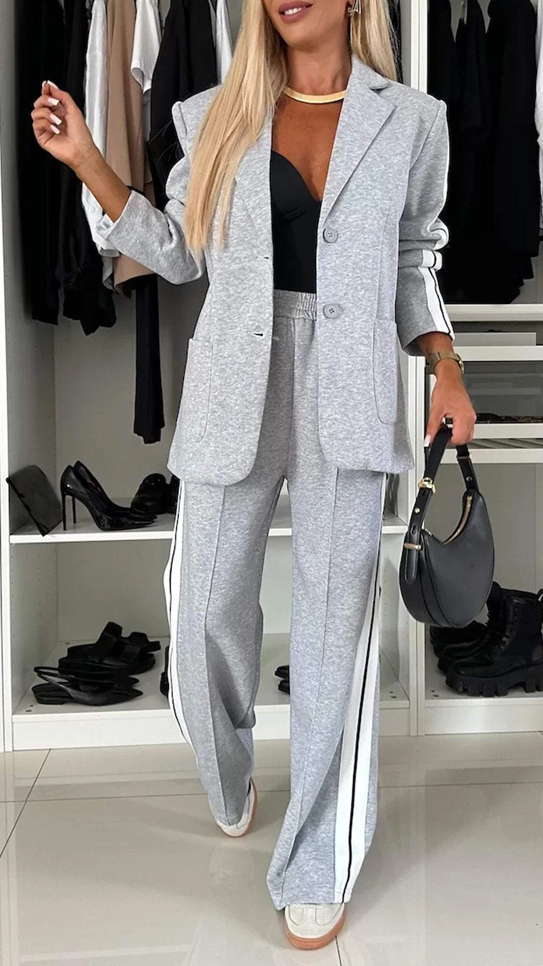 Elegant Two-Piece Trouser Suit Set for Women | Elmira