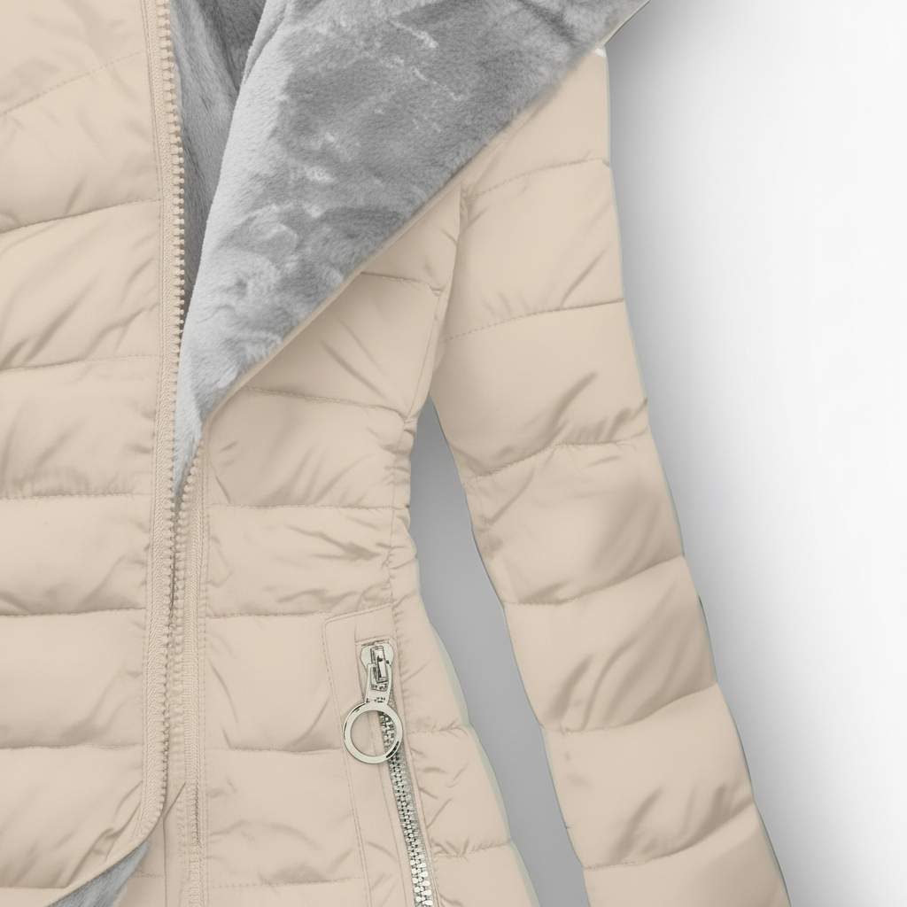 Klassische Edle Wasserdichte Jacke mit wasserabweisendem Material für Damen | Mila -2