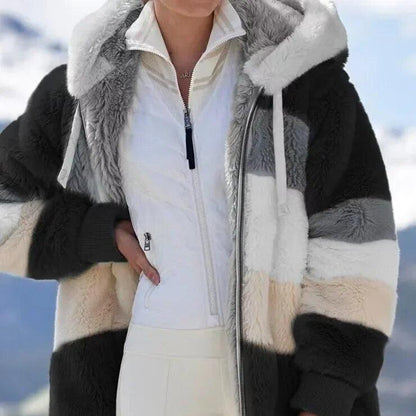 Elegante Hochwertige Jacke mit Kapuze für Damen | Alaska -4