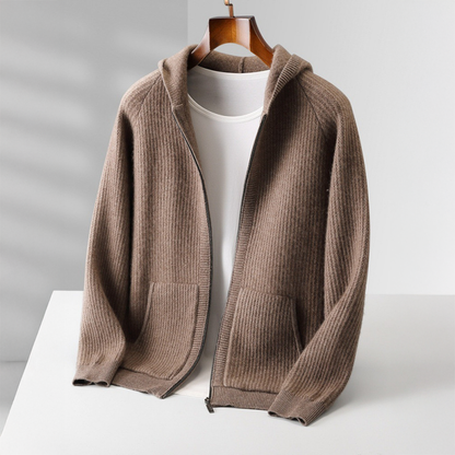 Men's zip-up hooded cardigan | Lorenzo