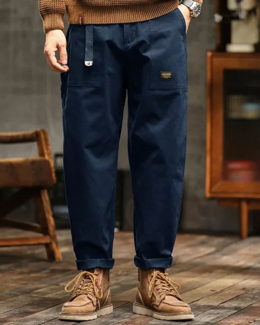 Vintage Cargohose Bein für Frauen | Tavero -7