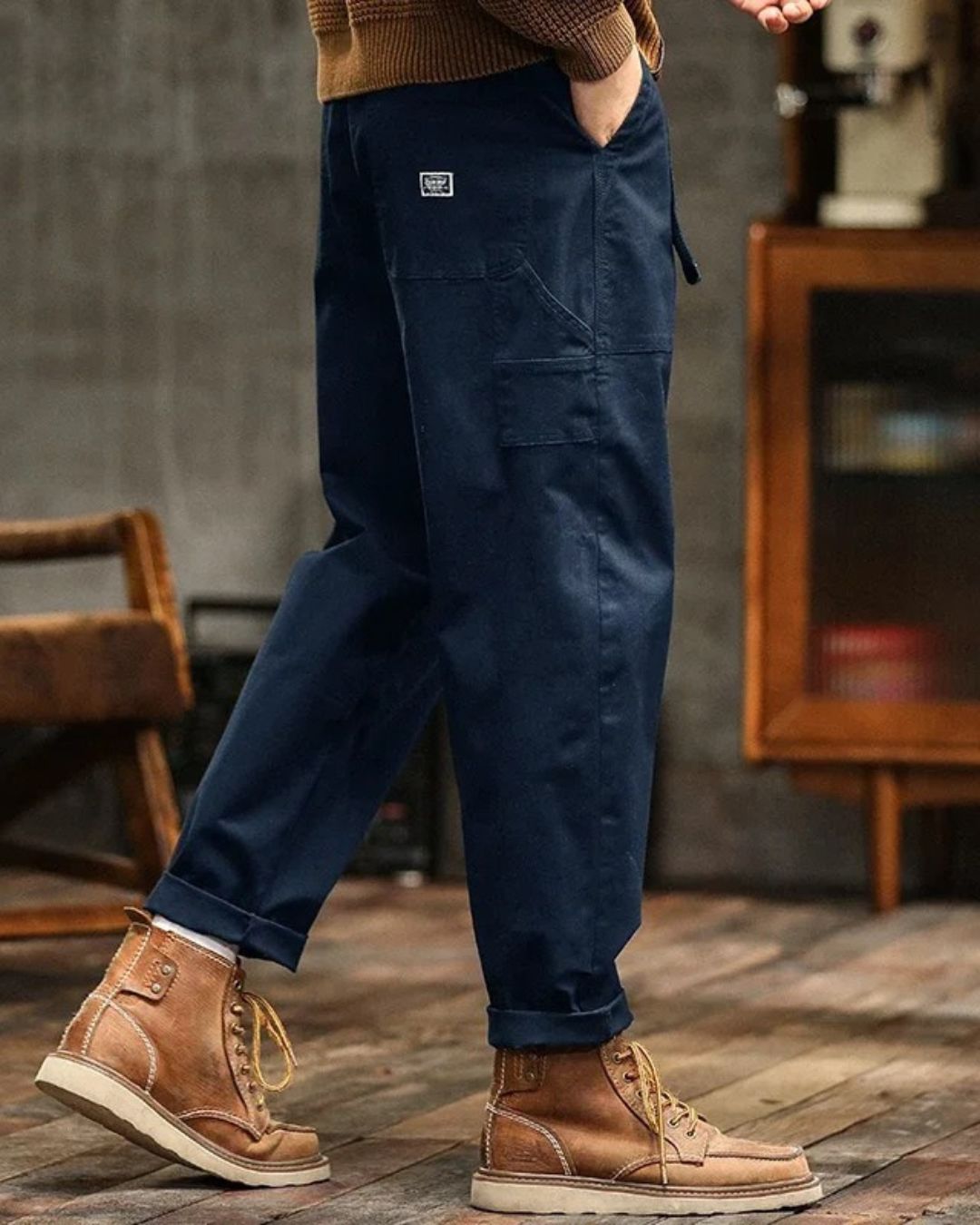 Vintage Cargohose Bein für Frauen | Tavero -4