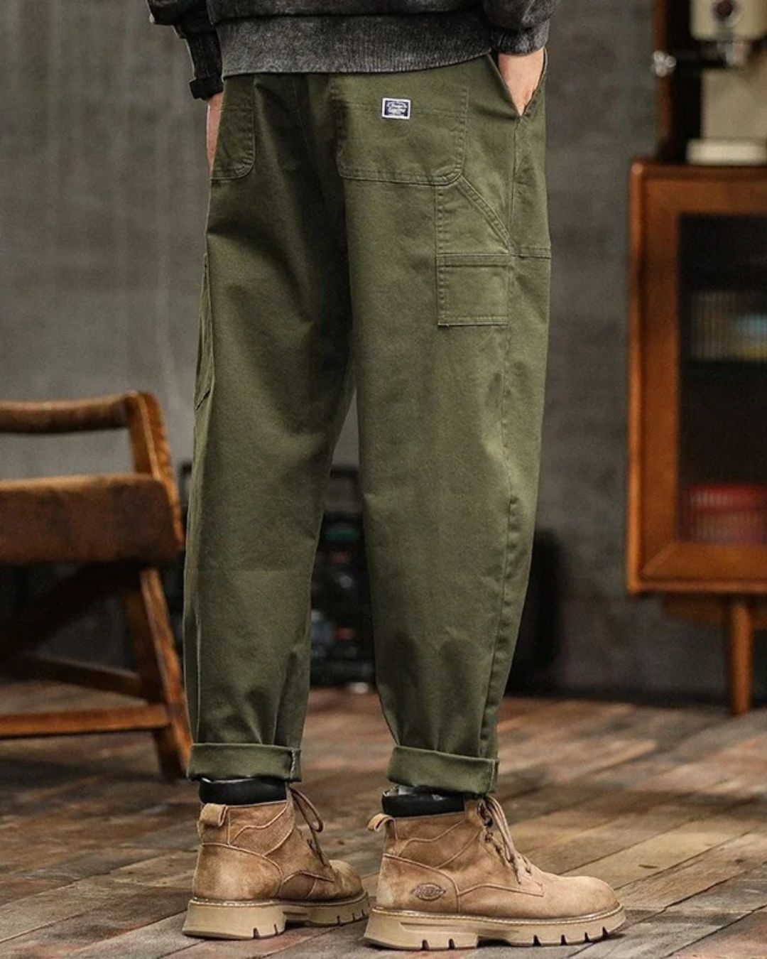 Vintage Cargohose Bein für Frauen | Tavero -2