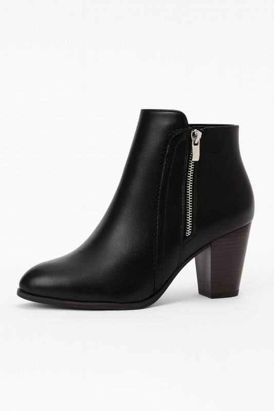 Stiefeletten mit klobigem mittelhohem Absatz für Damen | Caurelle