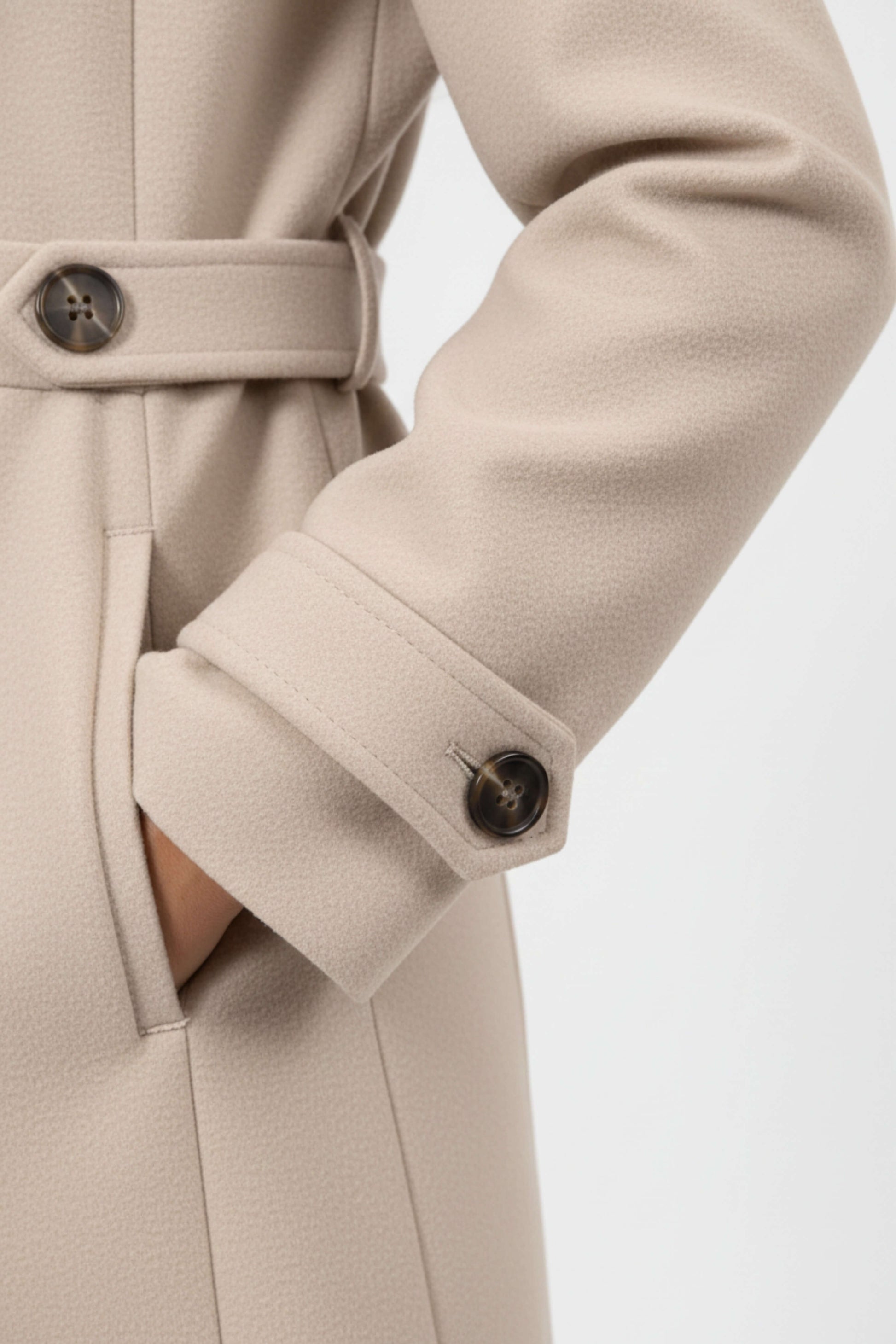 Eleganter Wintermantel Gürtel Knopfleiste für Männer | Alverine -5
