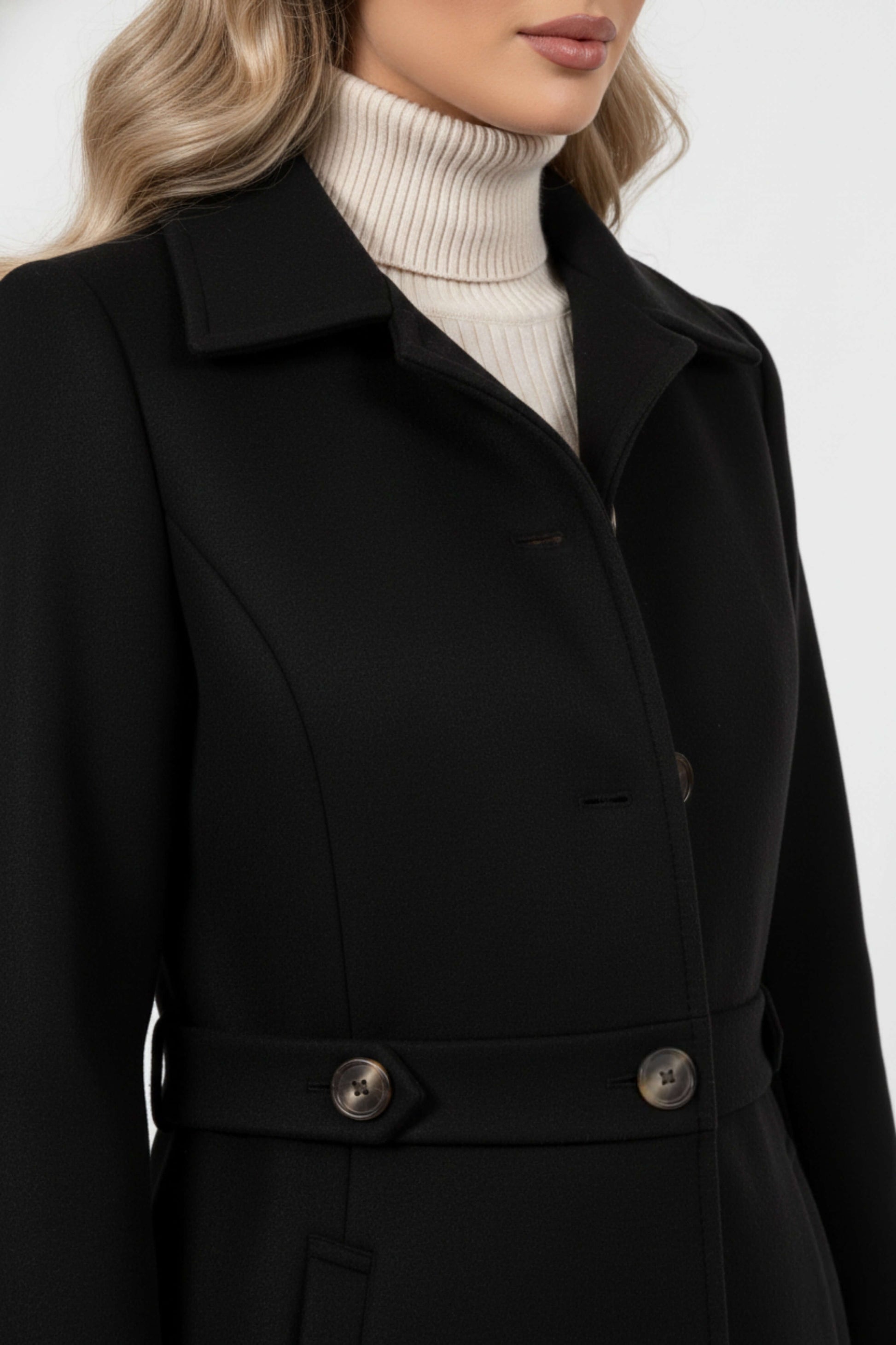 Eleganter Wintermantel Gürtel Knopfleiste für Männer | Alverine -2
