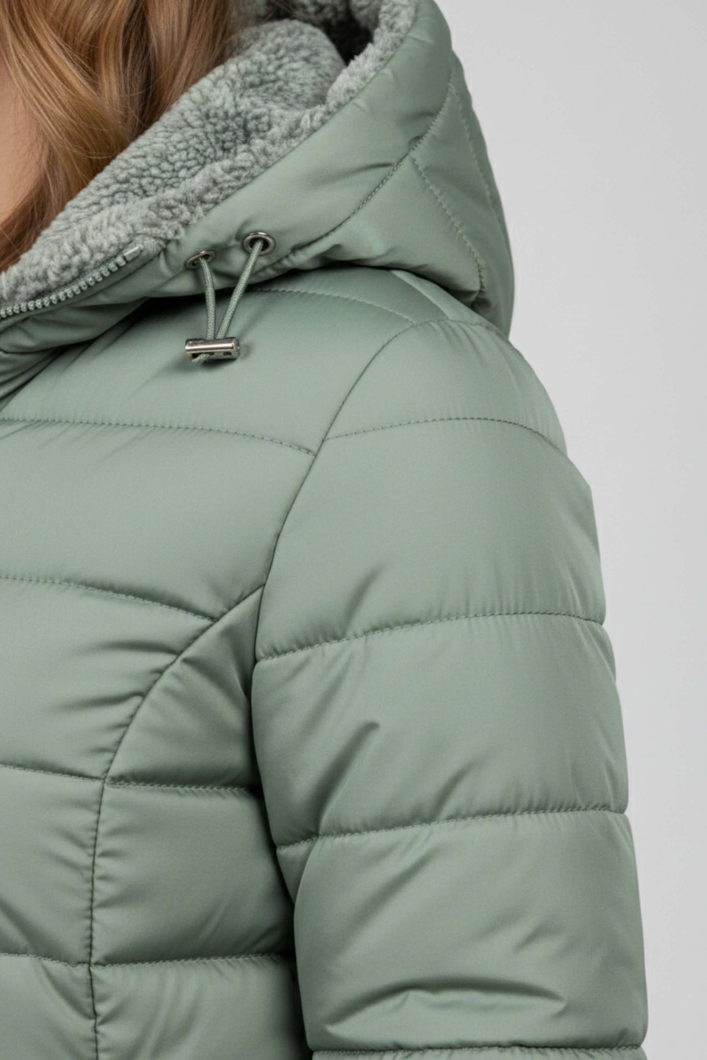 Lange Pufferjacke für Frauen | Elvaria -8