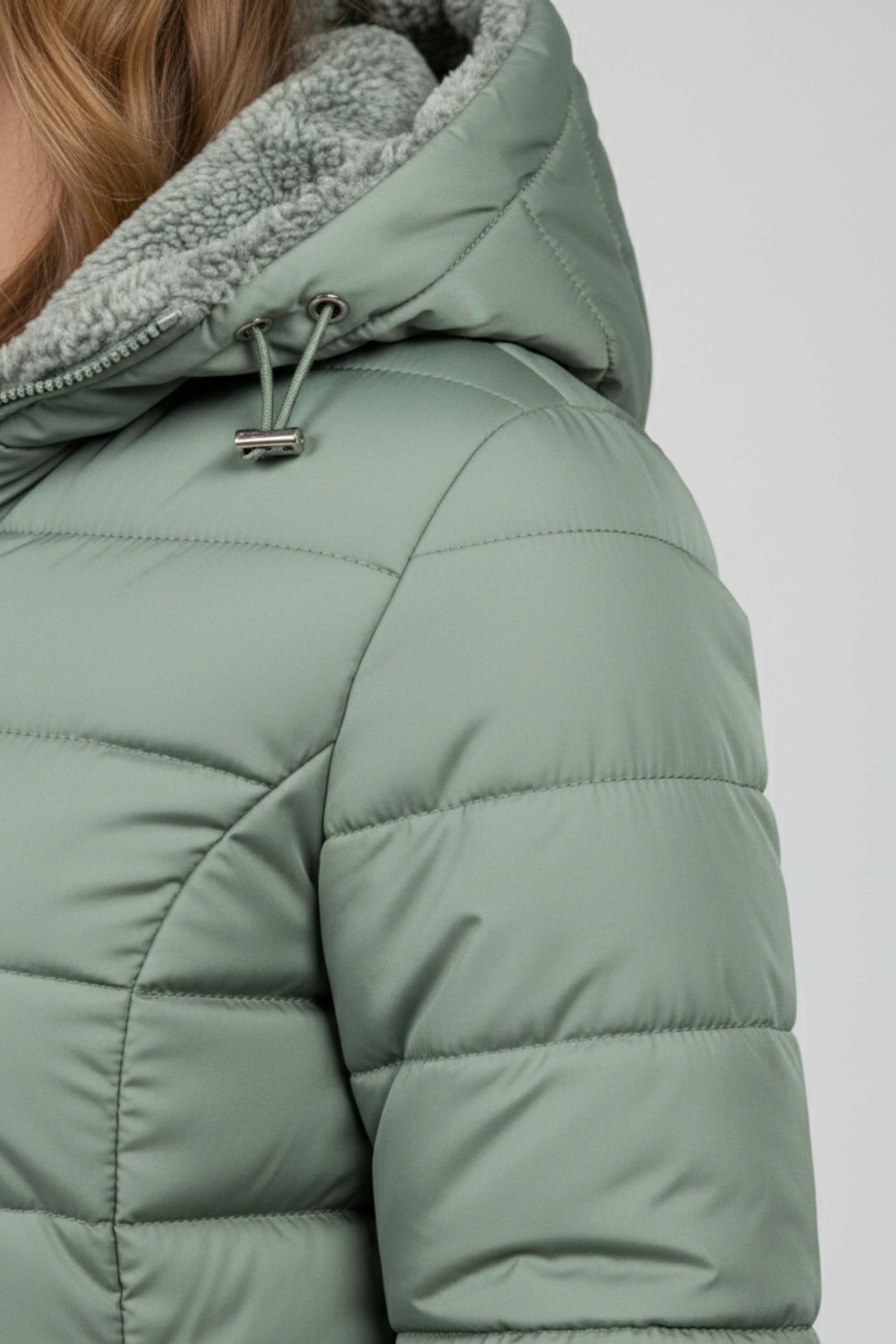 Lange Pufferjacke für Frauen | Elvaria -8