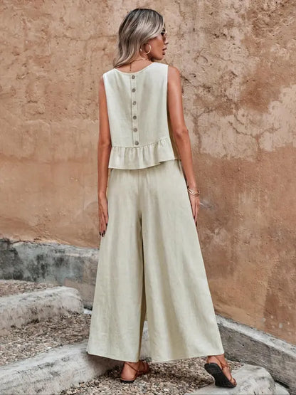 Women's Sleeveless Lounge Set | Solina