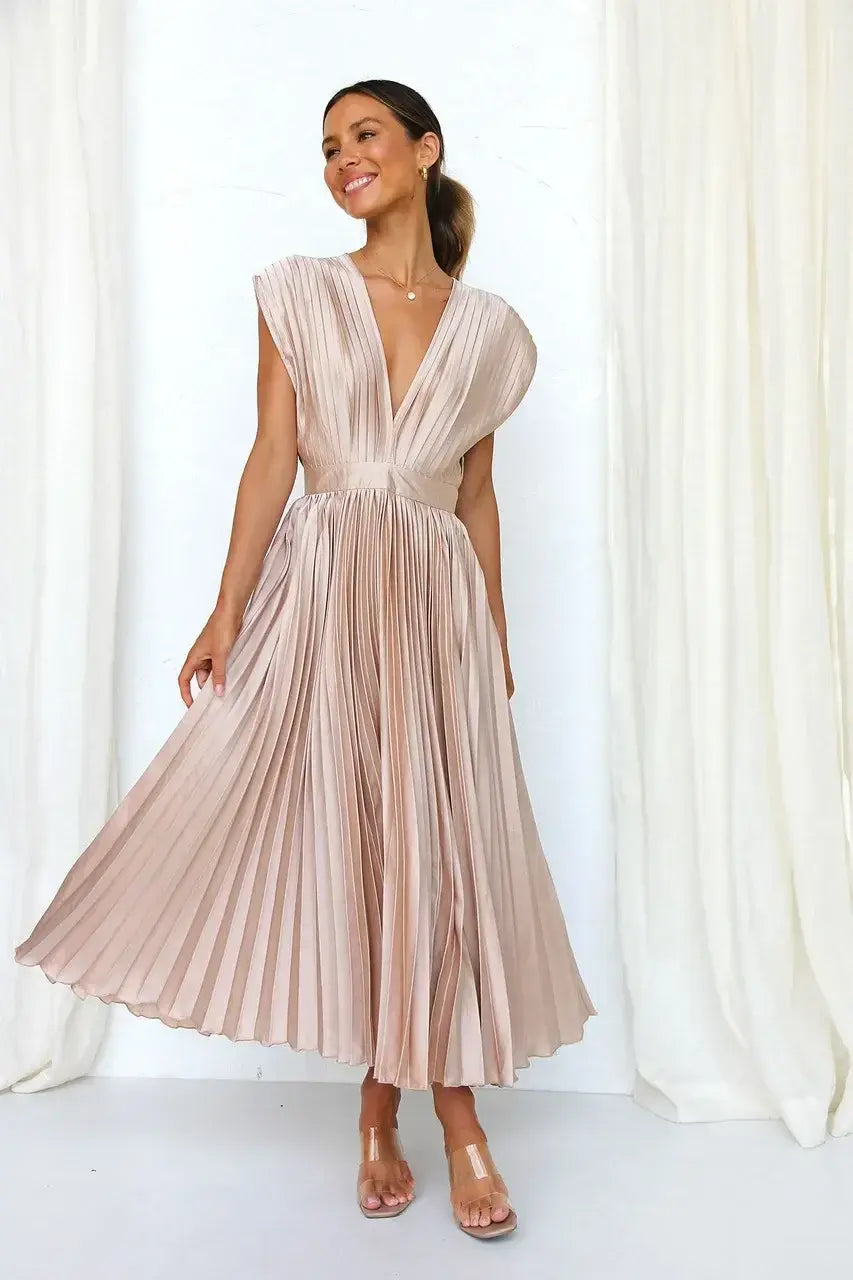 Modernes Premium Abendkleid mit tiefem Ausschnitt für Damen | Wendy -4