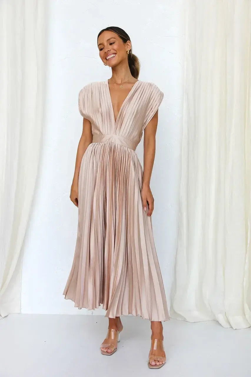 Modernes Premium Abendkleid mit tiefem Ausschnitt für Damen | Wendy -5
