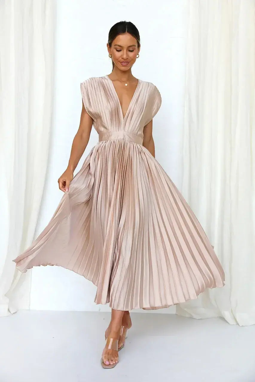 Modernes Premium Abendkleid mit tiefem Ausschnitt für Damen | Wendy -6