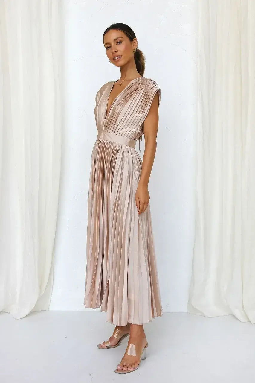 Modernes Premium Abendkleid mit tiefem Ausschnitt für Damen | Wendy -7