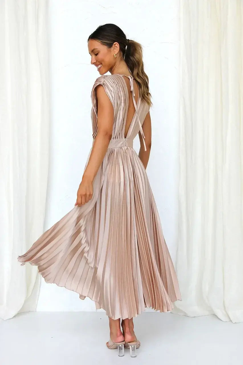 Modernes Premium Abendkleid mit tiefem Ausschnitt für Damen | Wendy -8