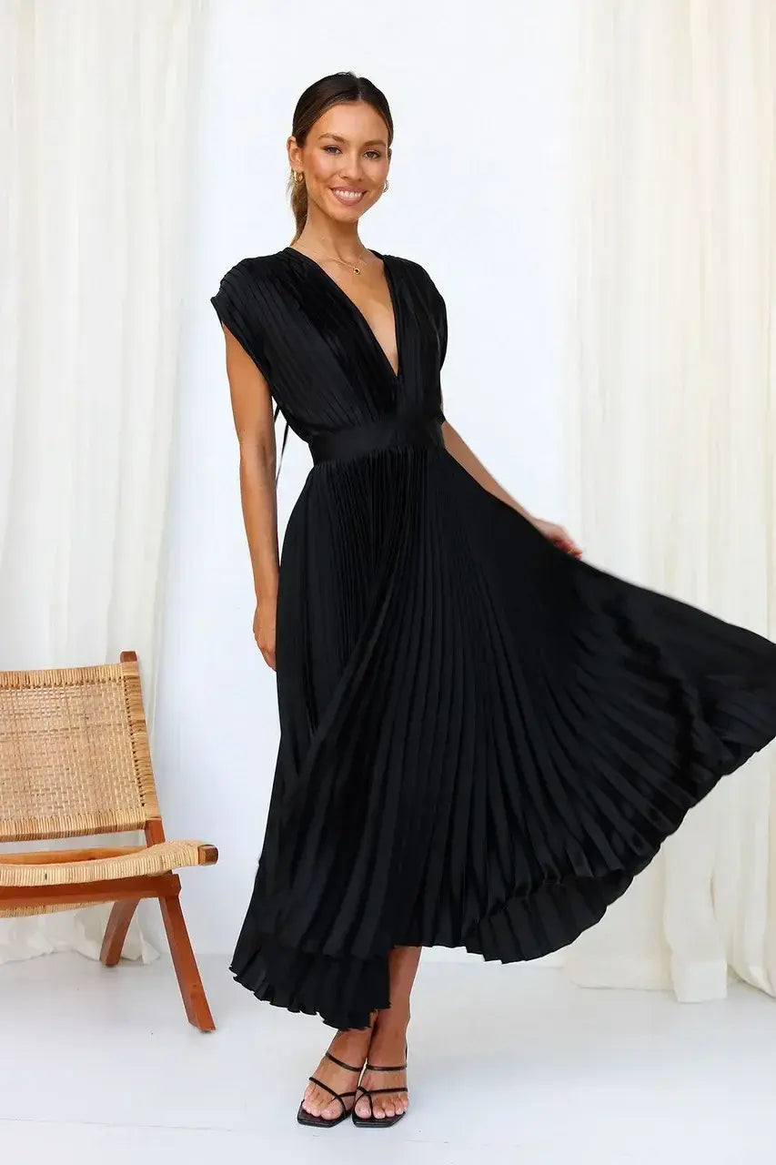 Modernes Premium Abendkleid mit tiefem Ausschnitt für Damen | Wendy -12