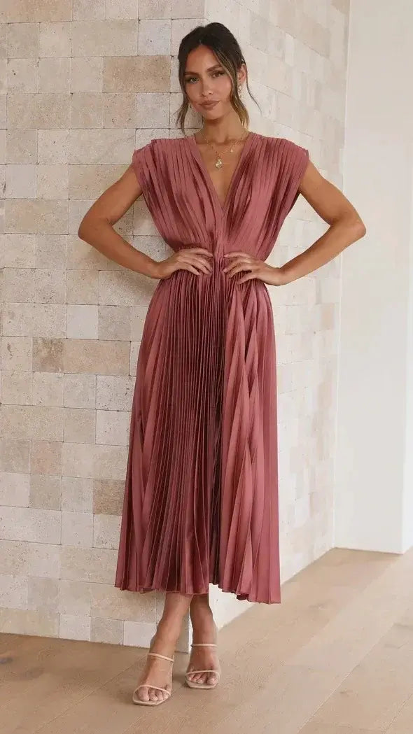Modernes Premium Abendkleid mit tiefem Ausschnitt für Damen | Wendy -18