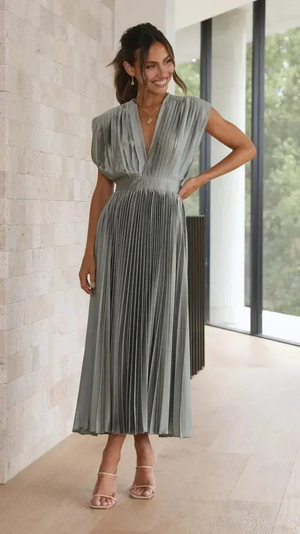 Modernes Premium Abendkleid mit tiefem Ausschnitt für Damen | Wendy -25