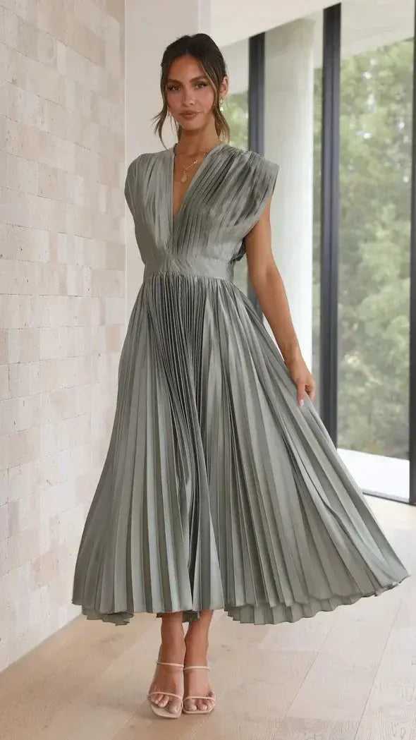 Modernes Premium Abendkleid mit tiefem Ausschnitt für Damen | Wendy -26