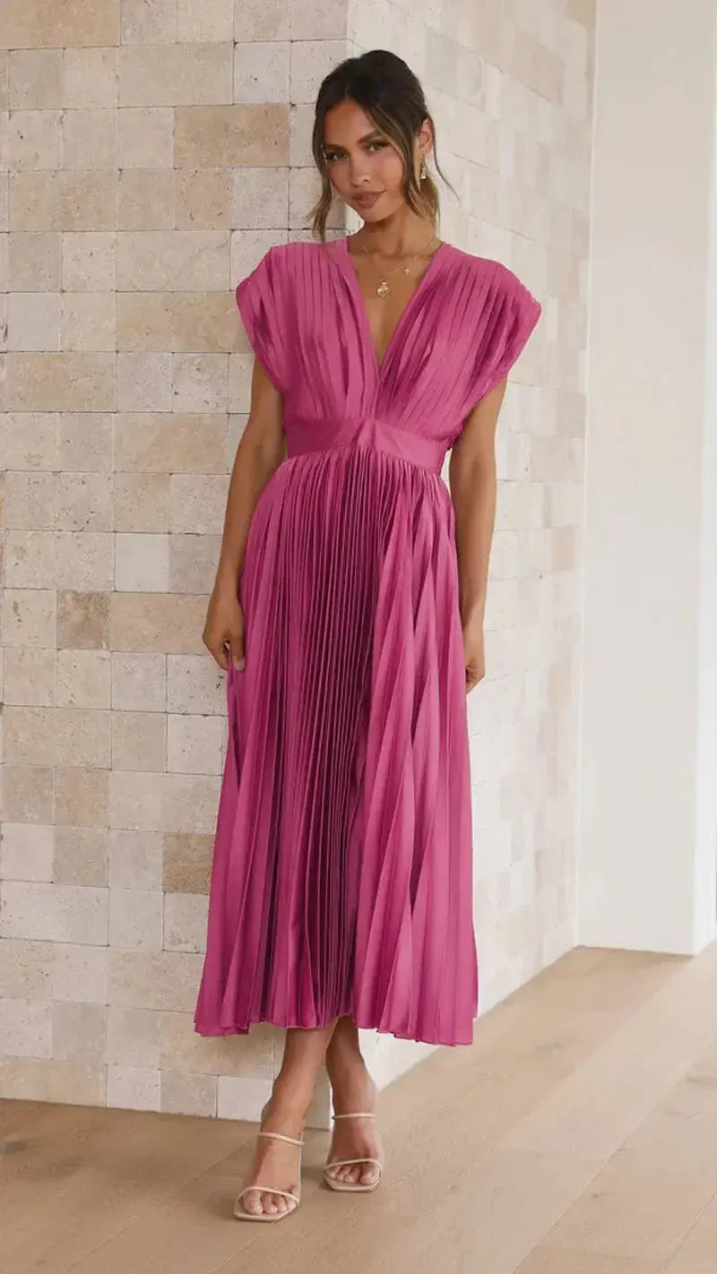 Modernes Premium Abendkleid mit tiefem Ausschnitt für Damen | Wendy -3