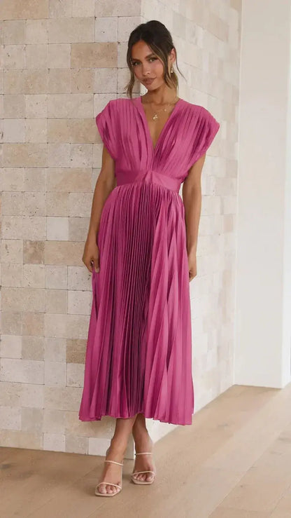 Modernes Premium Abendkleid mit tiefem Ausschnitt für Damen | Wendy -3