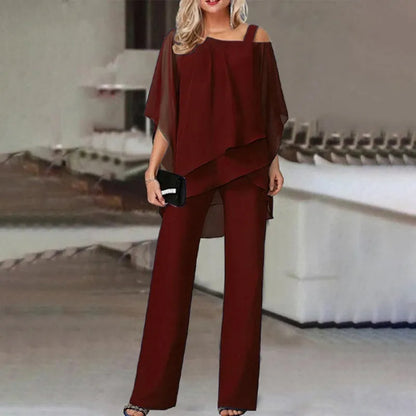 Stilvolle Edle Hose mit asymmetrischem Schnitt für Damen | Olivia -5