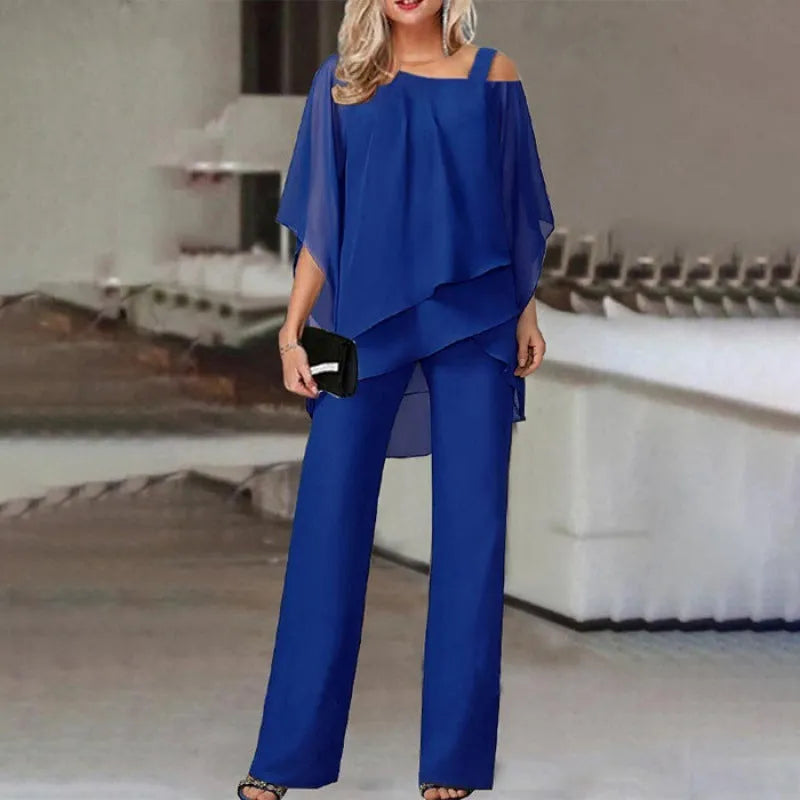 Stilvolle Edle Hose mit asymmetrischem Schnitt für Damen | Olivia -2