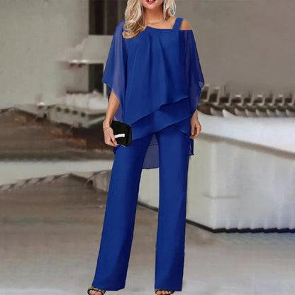 Stilvolle Edle Hose mit asymmetrischem Schnitt für Damen | Olivia -2