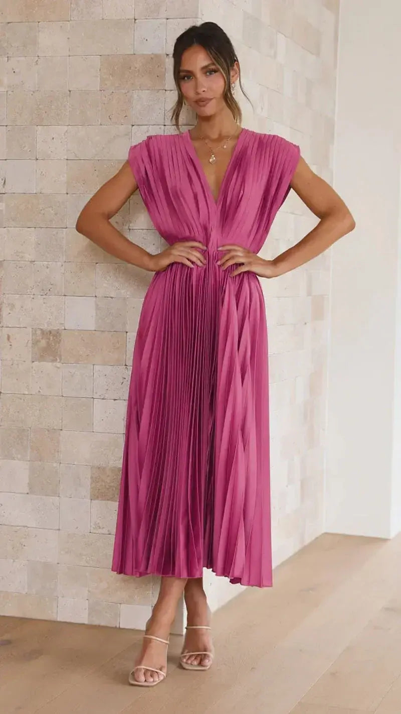 Modernes Premium Abendkleid mit tiefem Ausschnitt für Damen | Wendy -2