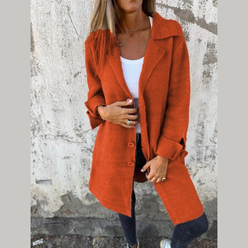 Langer Eleganter Damenmantel Alltag Stil für Männer | Baylea -12