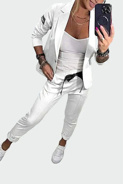 Modernes Feines Set mit taillierter Passform für Damen | Elegance -7