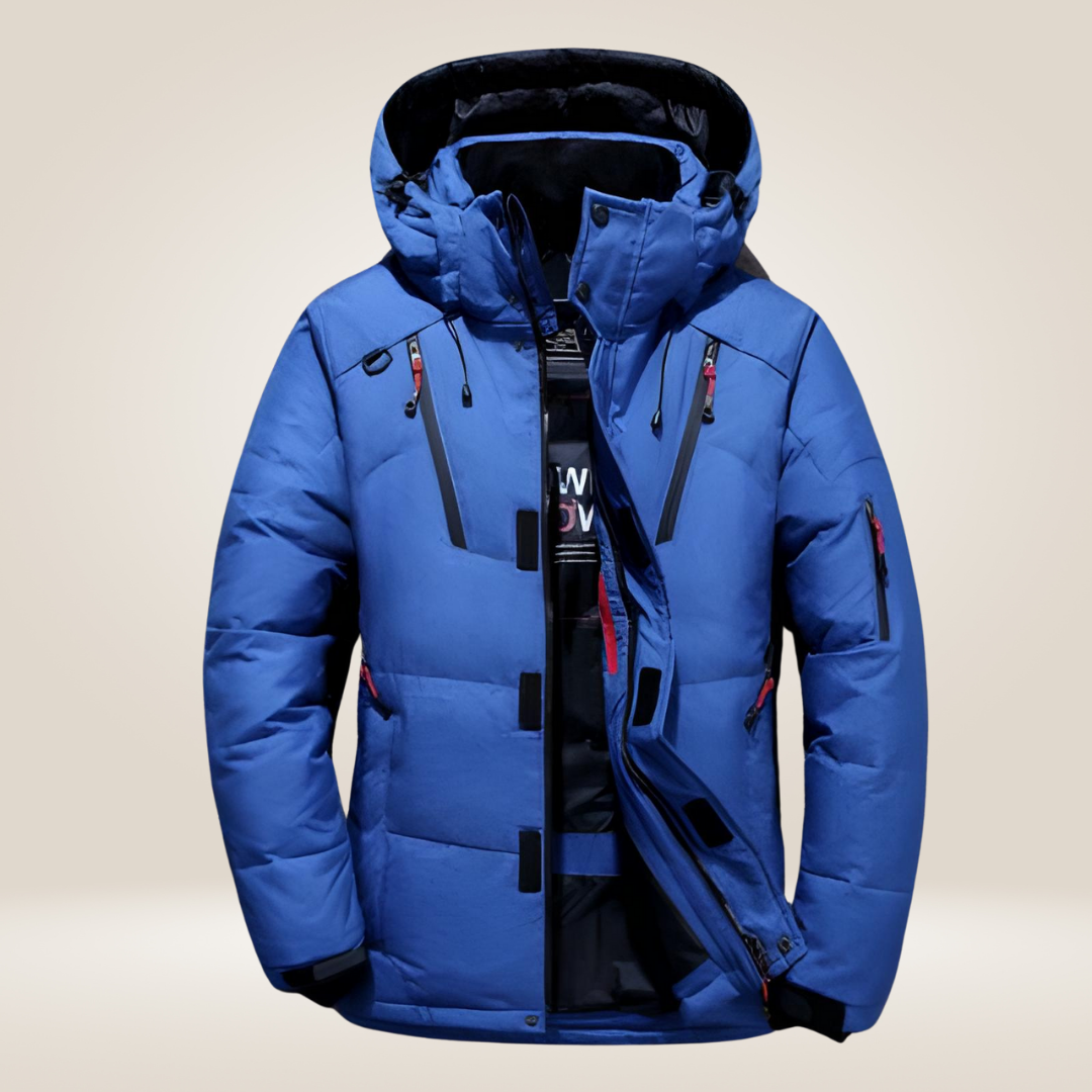 Warm thick fleece-lined winter parka for men | Nordfall -7