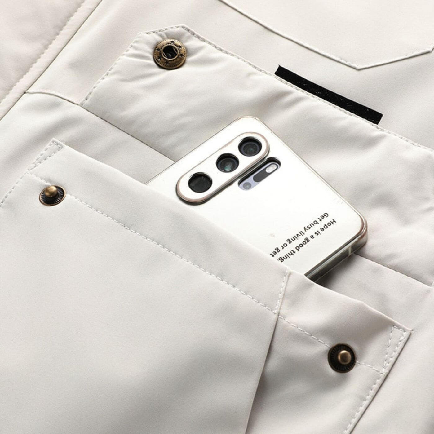 Elegante Hochwertige Wasserdichte Jacke mit wasserabweisendem Material für Herren | Versátil -5