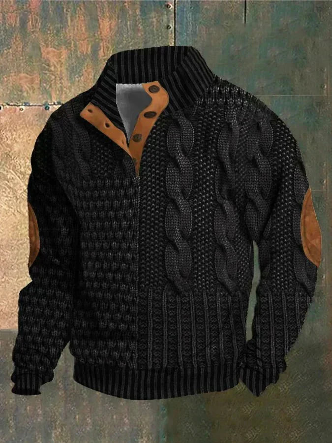 Bequemer Hochwertiger Pullover mit Print für Herren | Georges -8