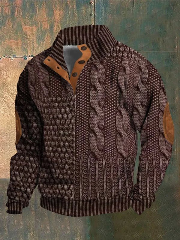 Bequemer Hochwertiger Pullover mit Print für Herren | Georges -7