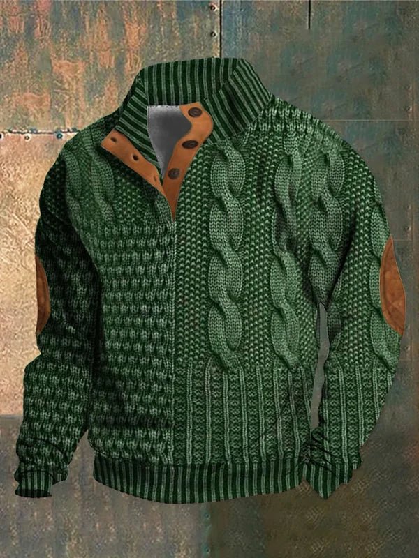 Bequemer Hochwertiger Pullover mit Print für Herren | Georges -5