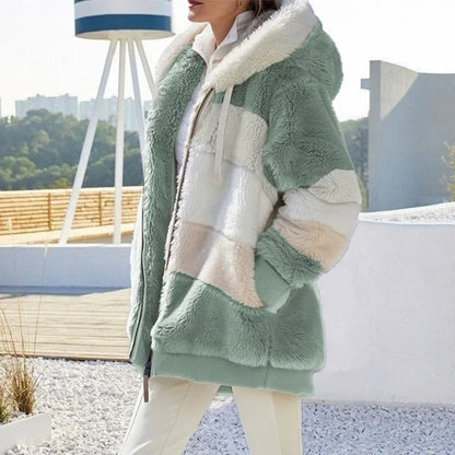 Elegante Hochwertige Jacke mit Kapuze für Damen | Alaska -13