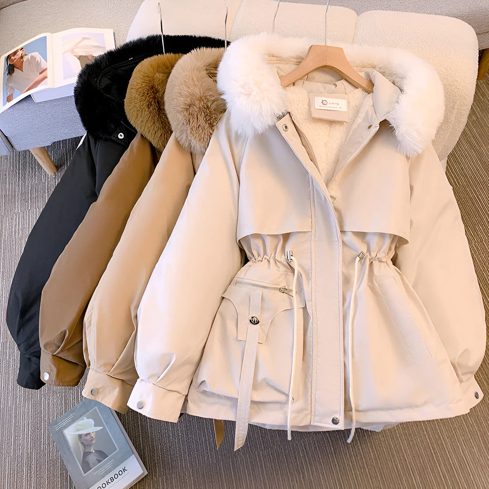 Stilvolle Raffinierte Jacke mit Stehkragen für Damen | Mika -5