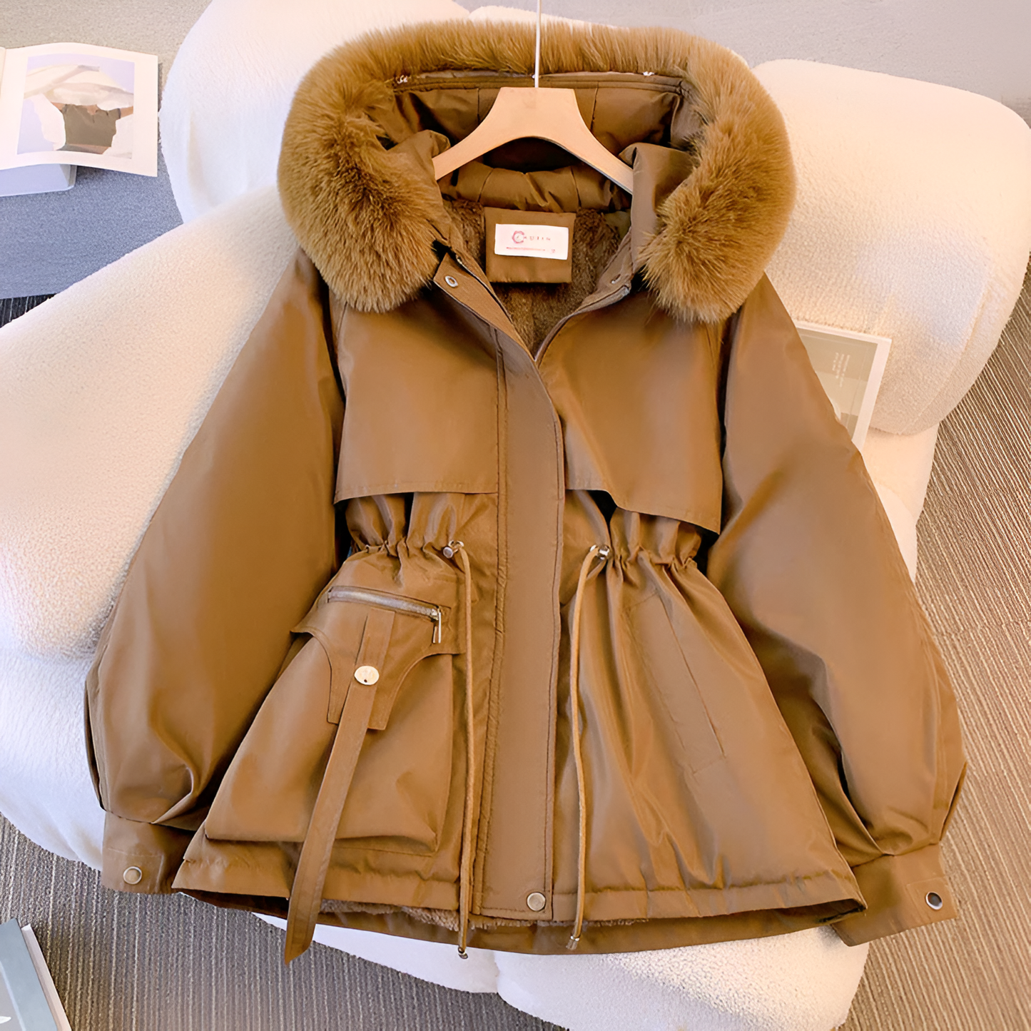 Stilvolle Raffinierte Jacke mit Stehkragen für Damen | Mika -4