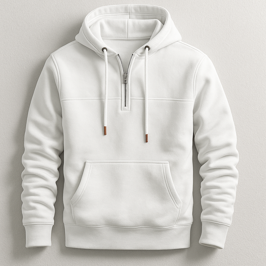 Klassischer Hoodie mit Kängurutasche für Herren | Andy