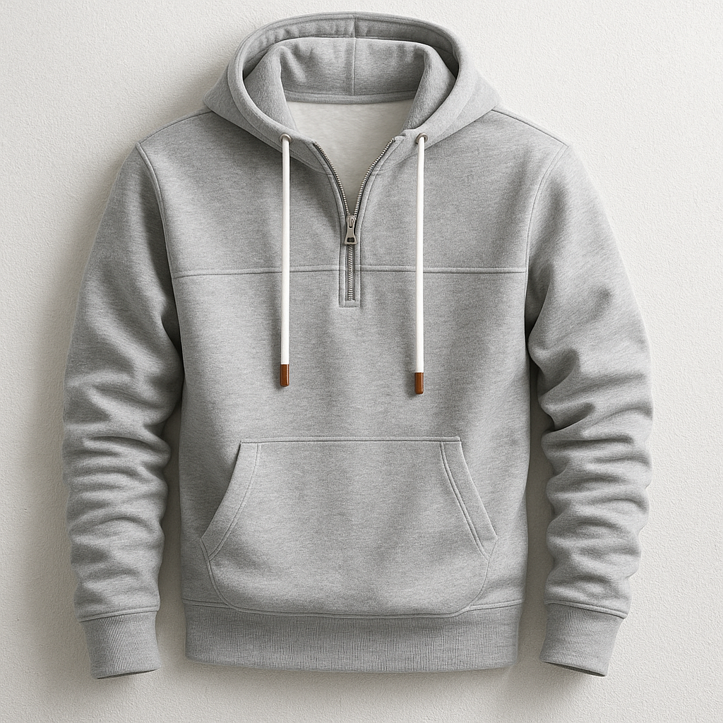Klassischer Hoodie mit Kängurutasche für Herren | Andy