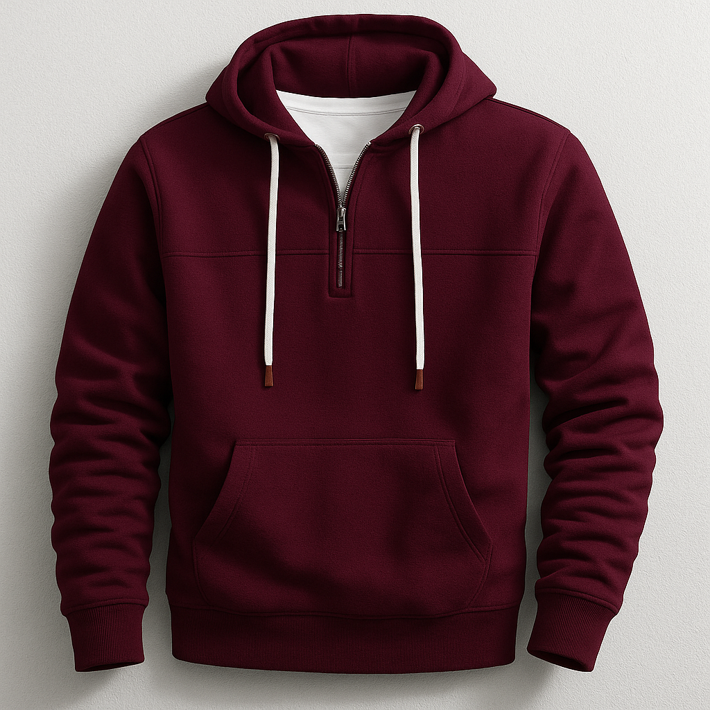 Klassischer Hoodie mit Kängurutasche für Herren | Andy
