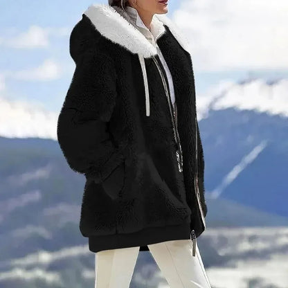 Elegante Hochwertige Jacke mit Kapuze für Damen | Alaska -7