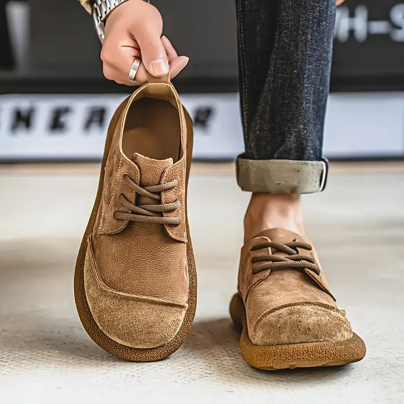 Klassische Hochwertige Barfussschuhe mit Schnürung für Herren | Santiago -8