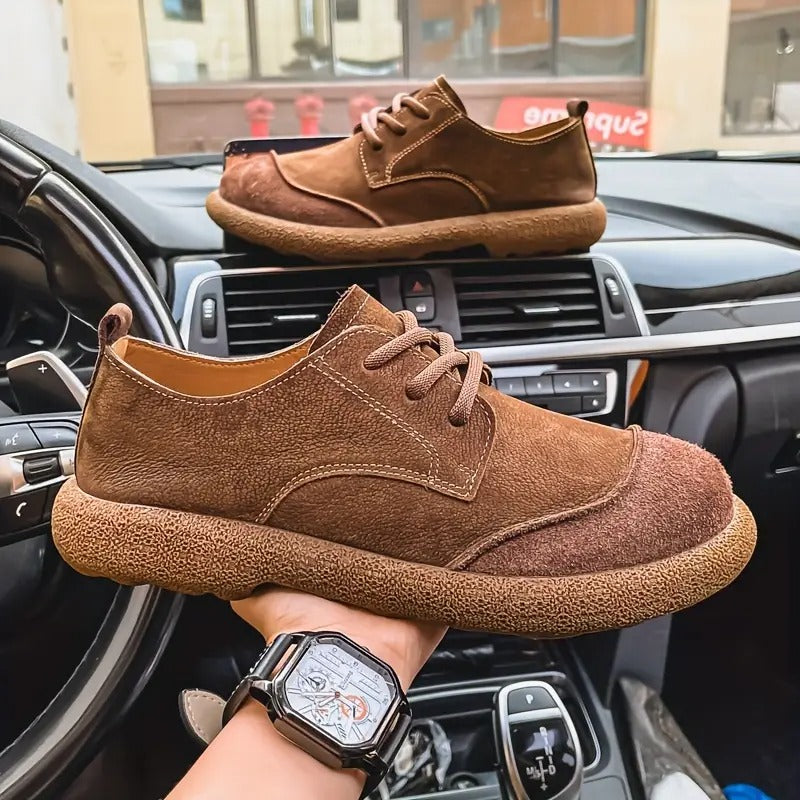 Klassische Hochwertige Barfussschuhe mit Schnürung für Herren | Santiago -13