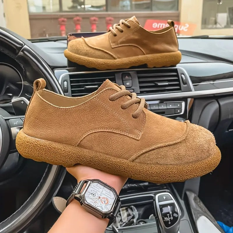 Klassische Hochwertige Barfussschuhe mit Schnürung für Herren | Santiago -7