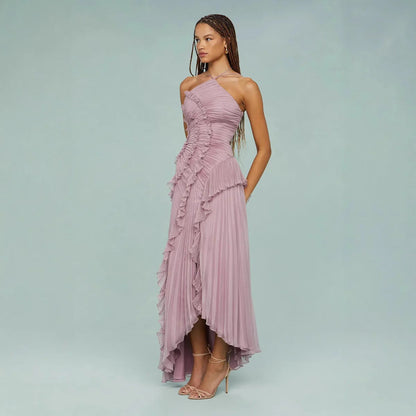 Klassisches Raffiniertes Kleid mit ärmellosem Schnitt für Damen | Kleid -2