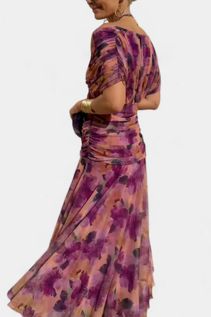 Klassisches Raffiniertes Kleid mit gekreuztem Design für Damen | Elegante Fluido -14
