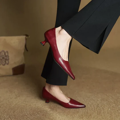 Klassische Hochwertige Schuhe mit Absatz für Damen | Elegante Versátil -4